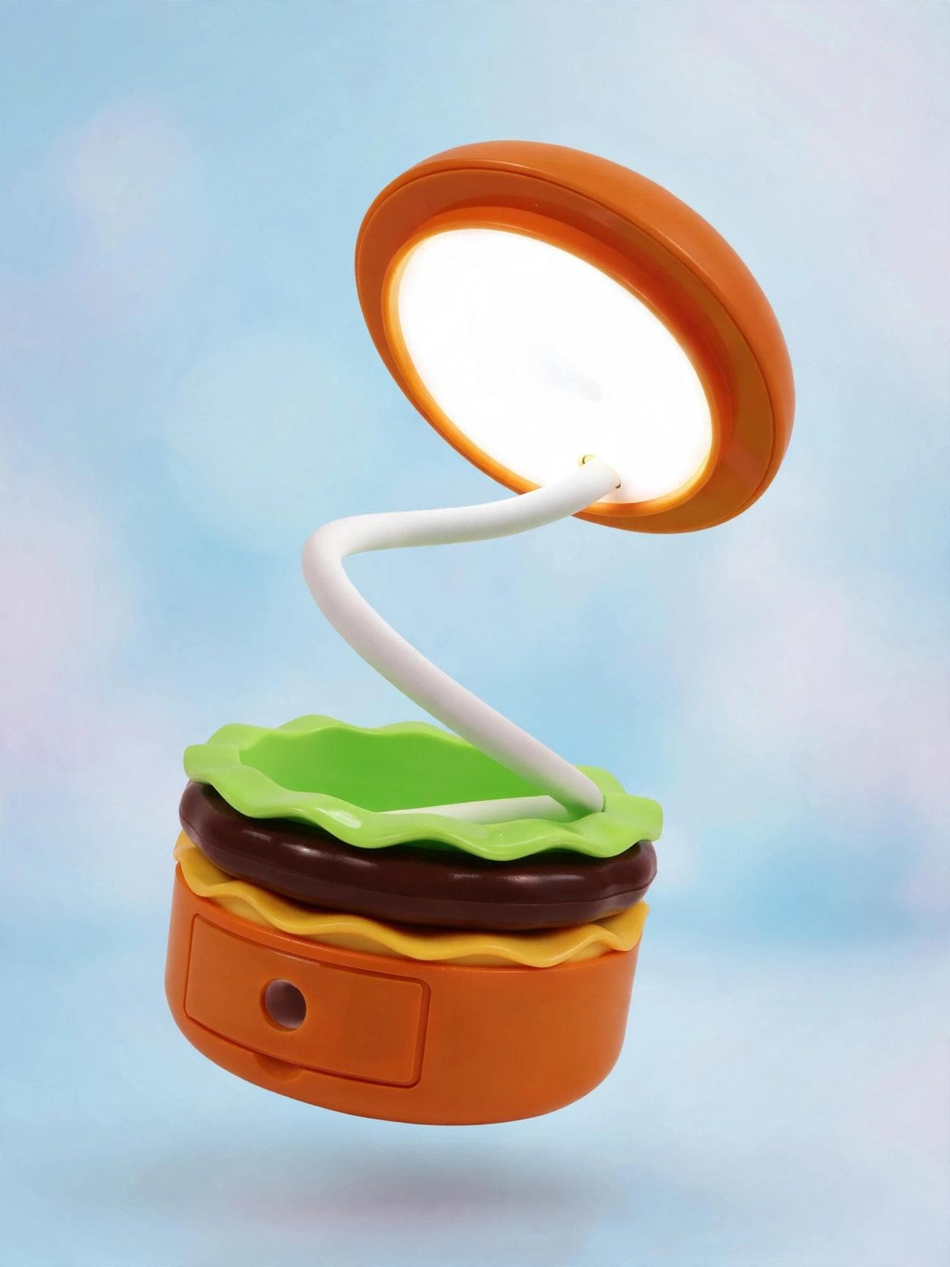 2-in-1 Hamburger Desk Lamp & Pencil Sharpener