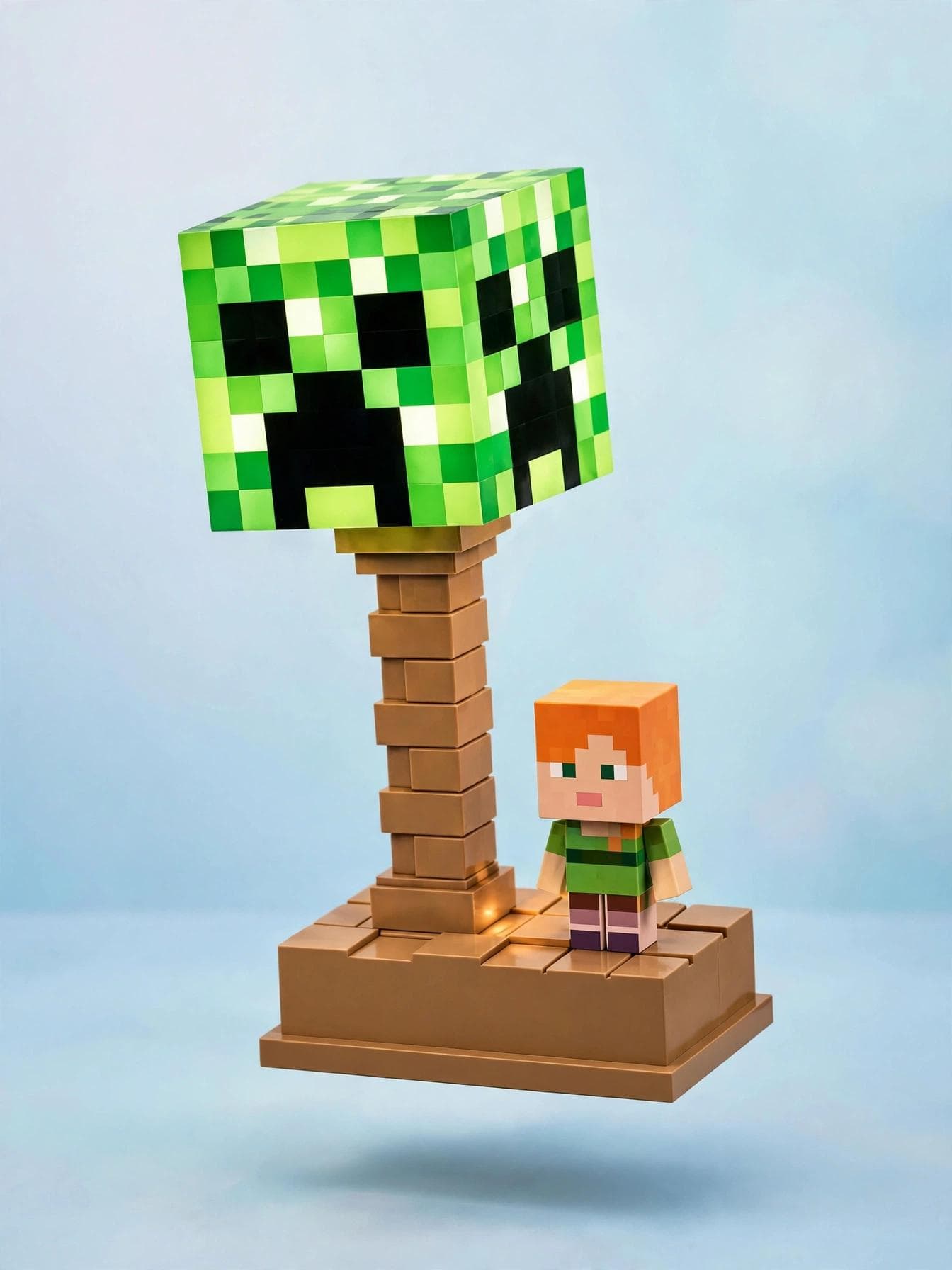 Pixel Gaming Creeper 2-in-1 LED Night Light Lamp