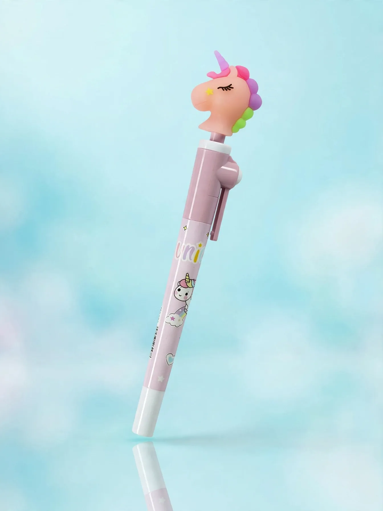 Pink Fancy Rolling Unicorn Gel Pen