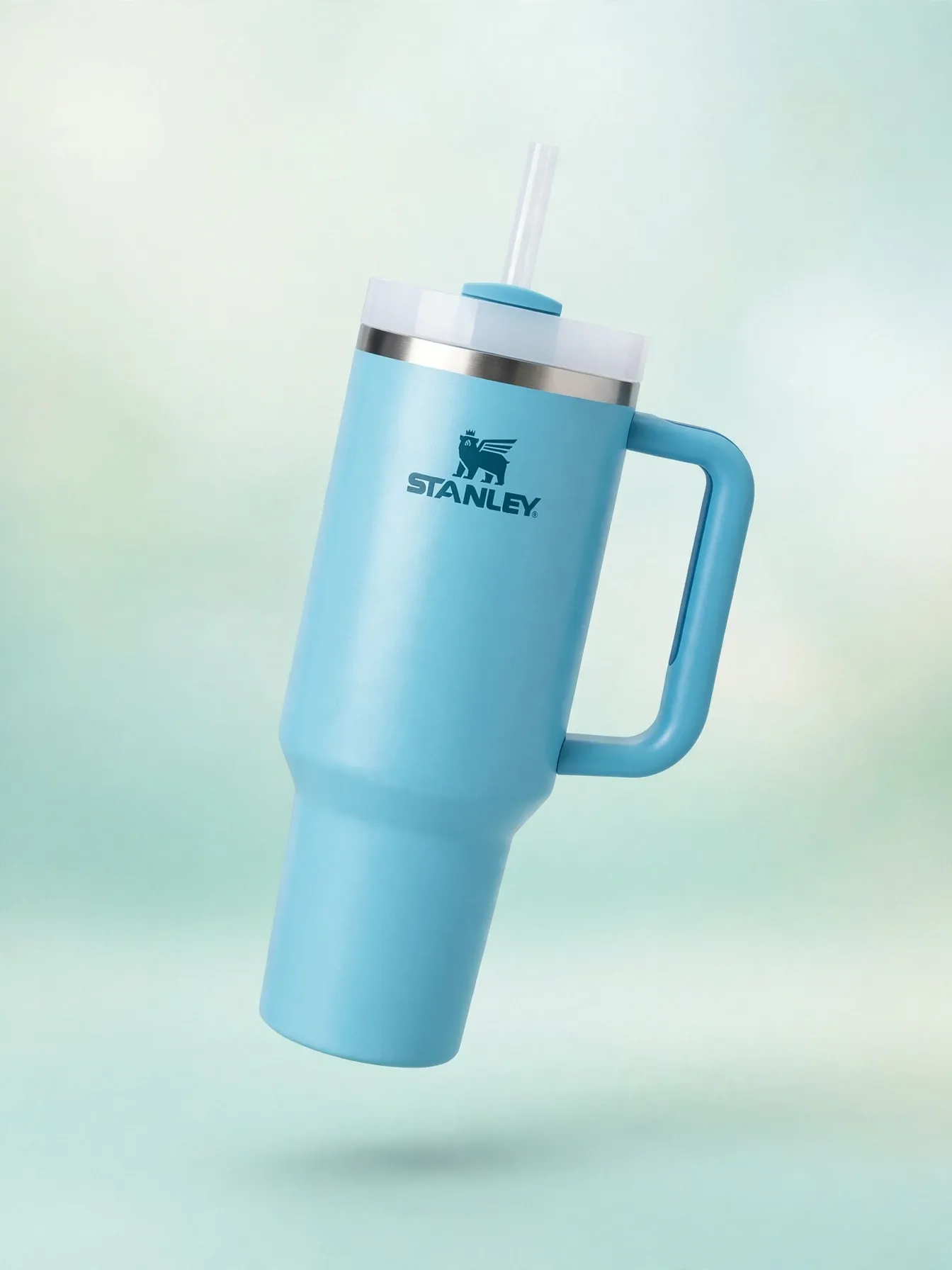 Premium 40oz Insulated Tumbler - Stanley-Inspired Replica - Pool Blue