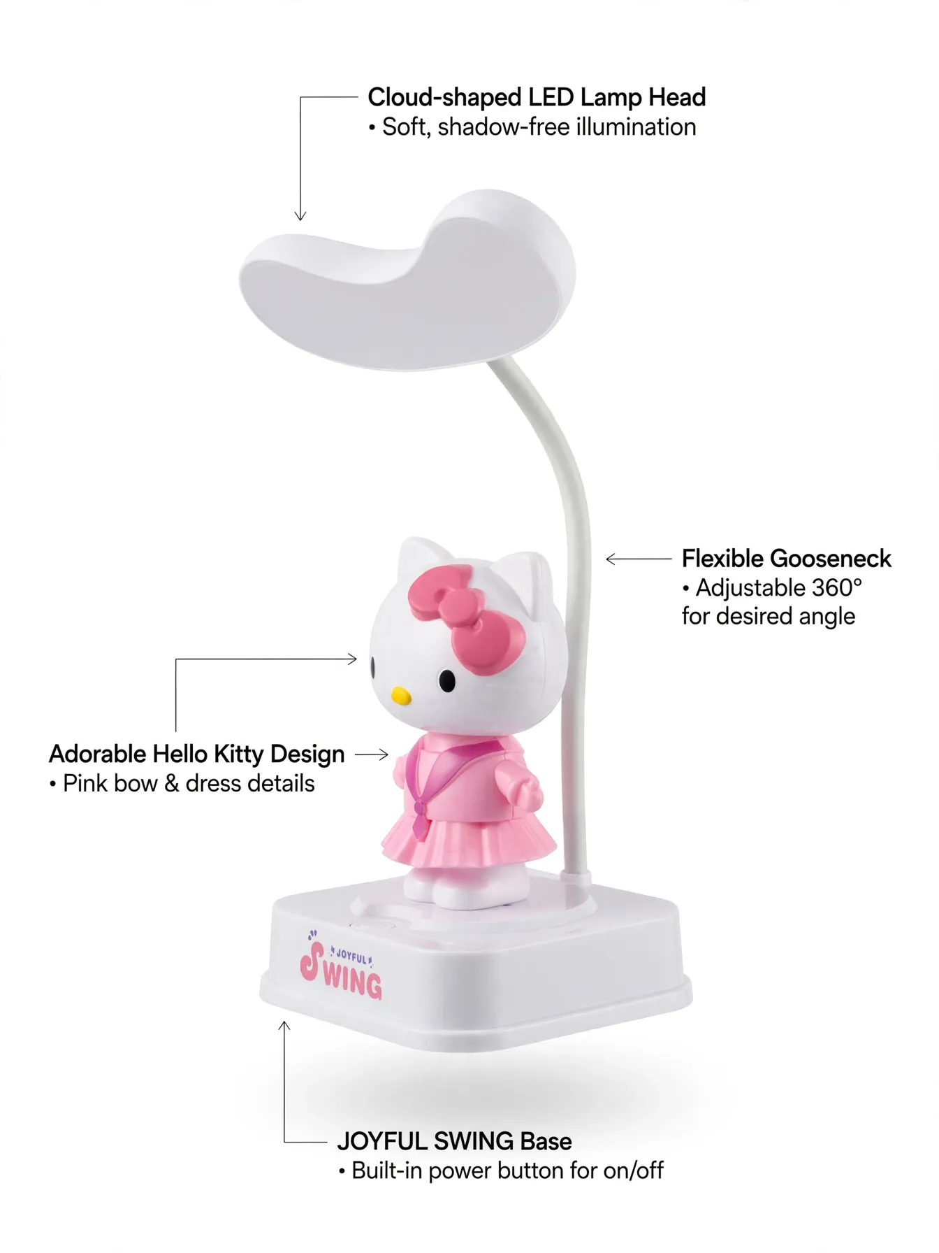 Hello Kitty Rechargeable Desk Lamp