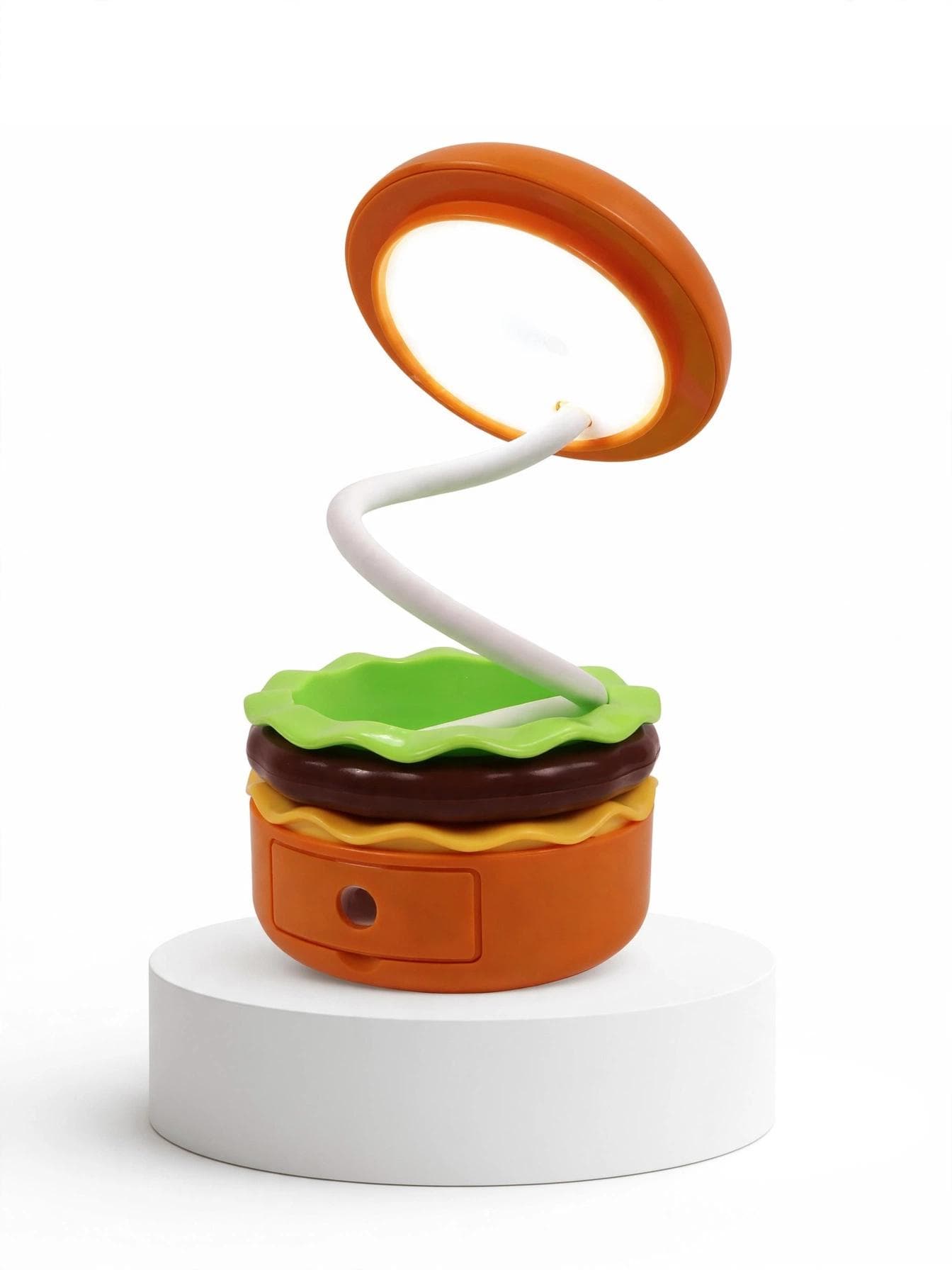 2-in-1 Hamburger Desk Lamp & Pencil Sharpener