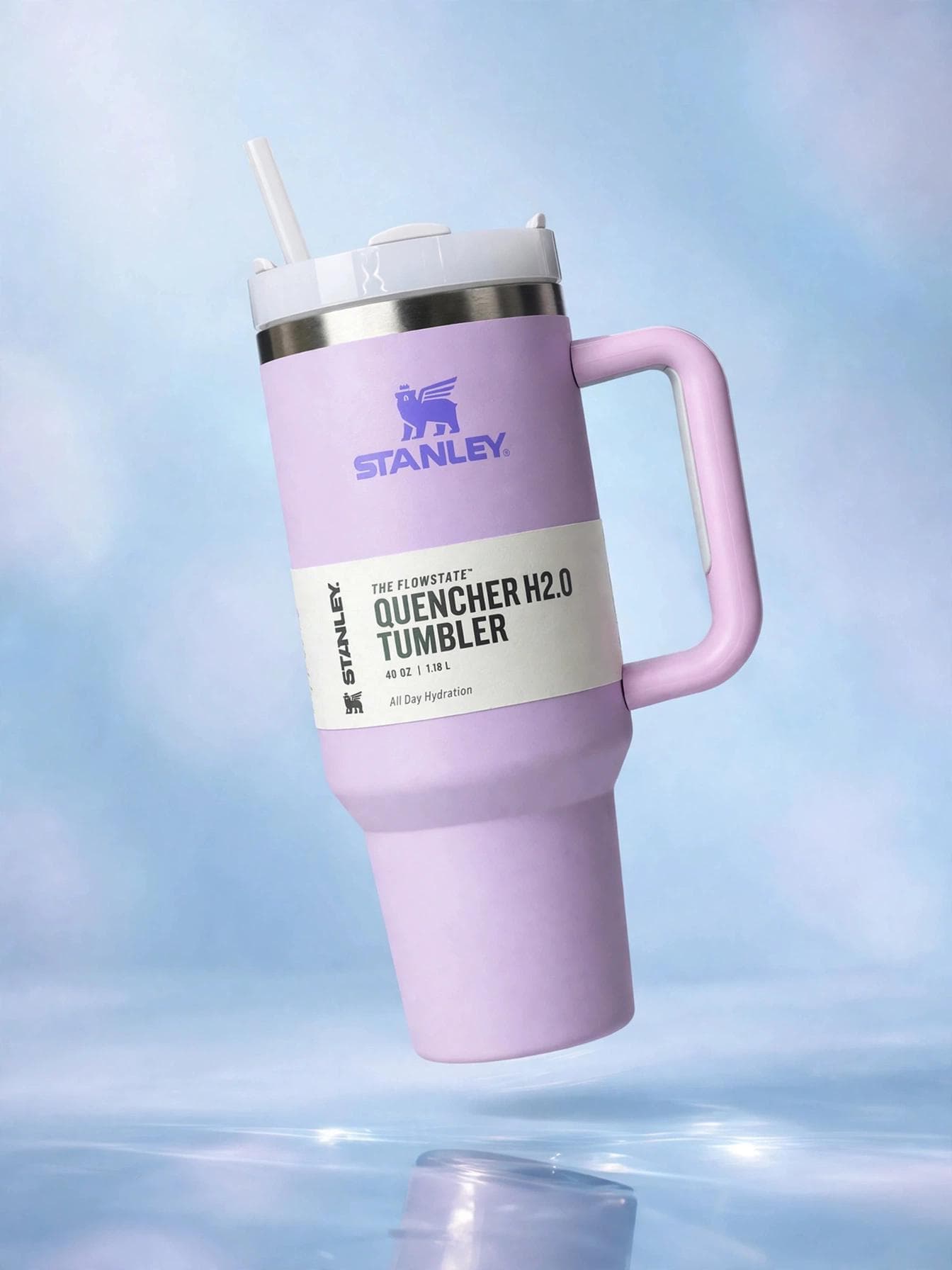 Premium 40oz Insulated Tumbler - Stanley-Inspired Replica - Lavender Purple