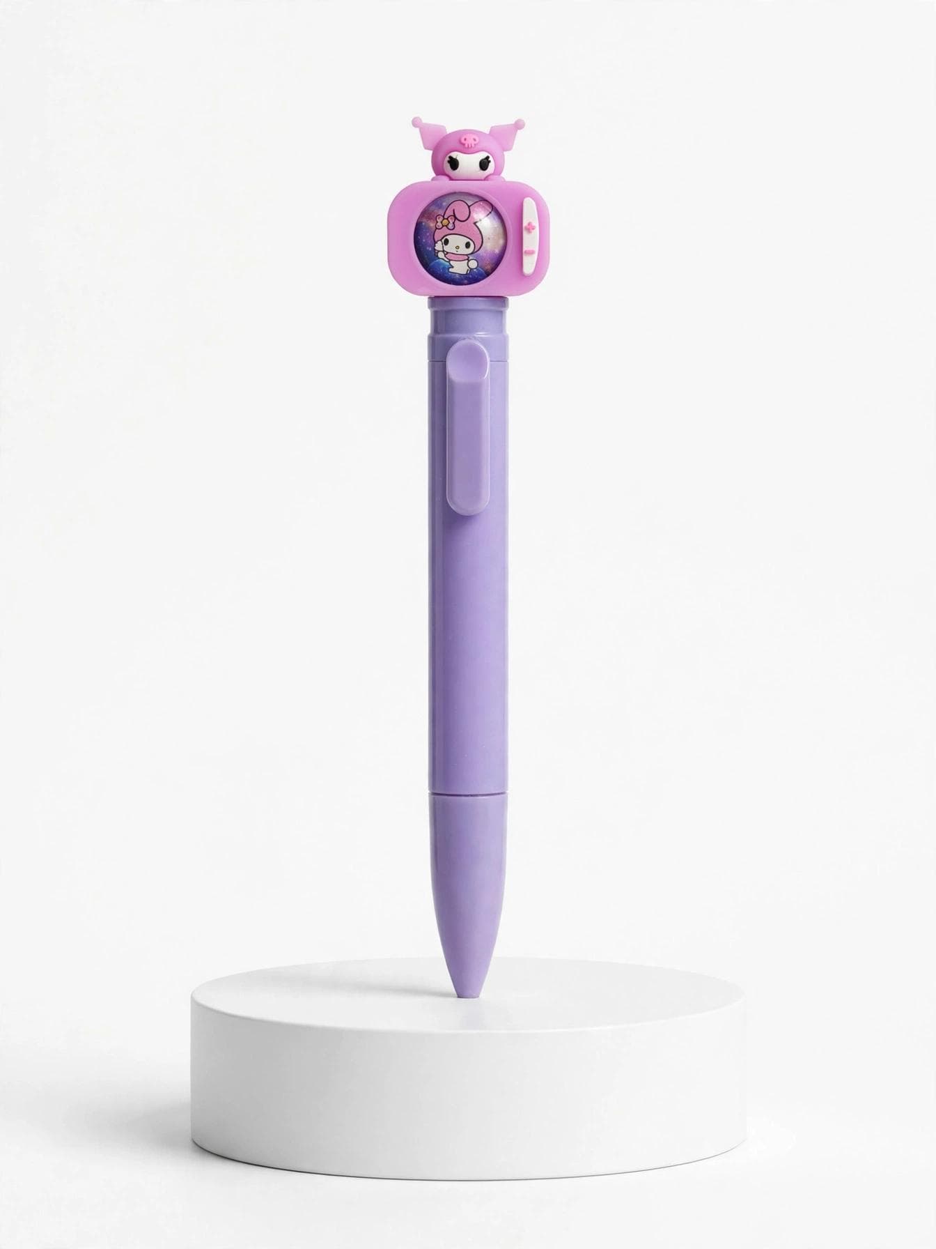 Sanrio My Melody & Kuromi Retro TV 3D Topper Retractable Pen - Purple
