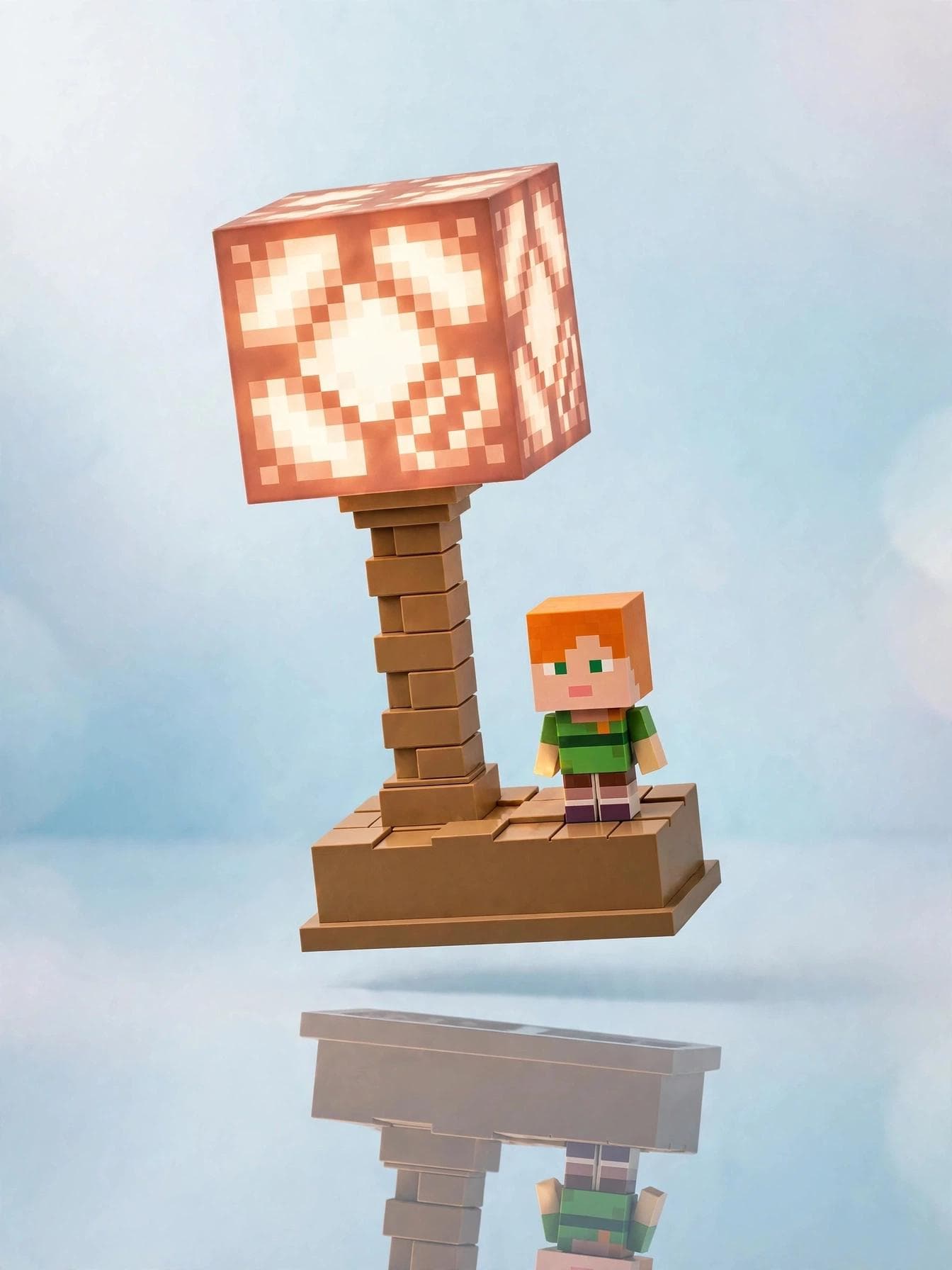Pixel Gaming Redstone 2-in-1 LED Night Light Lamp