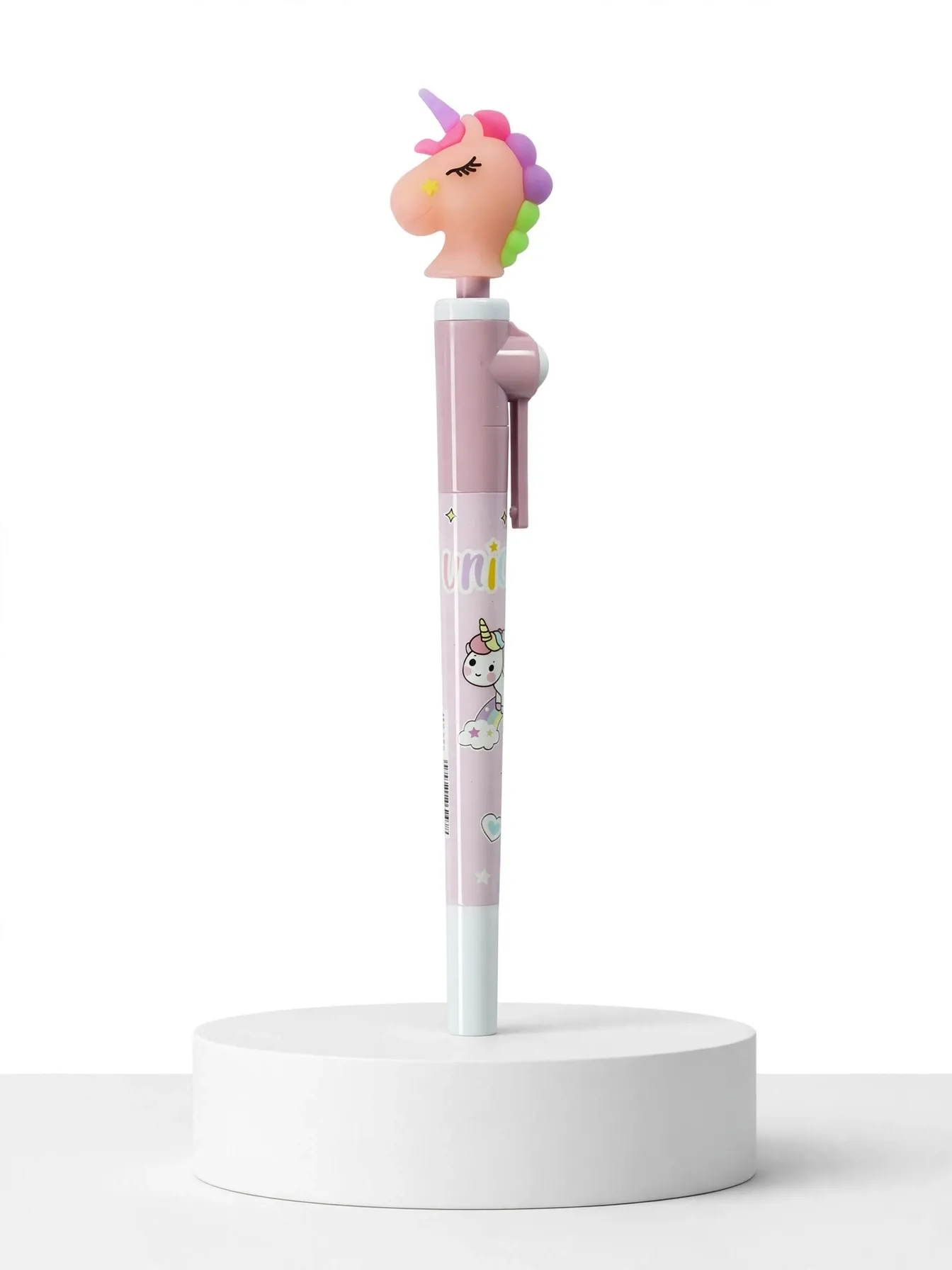 Pink Fancy Rolling Unicorn Gel Pen