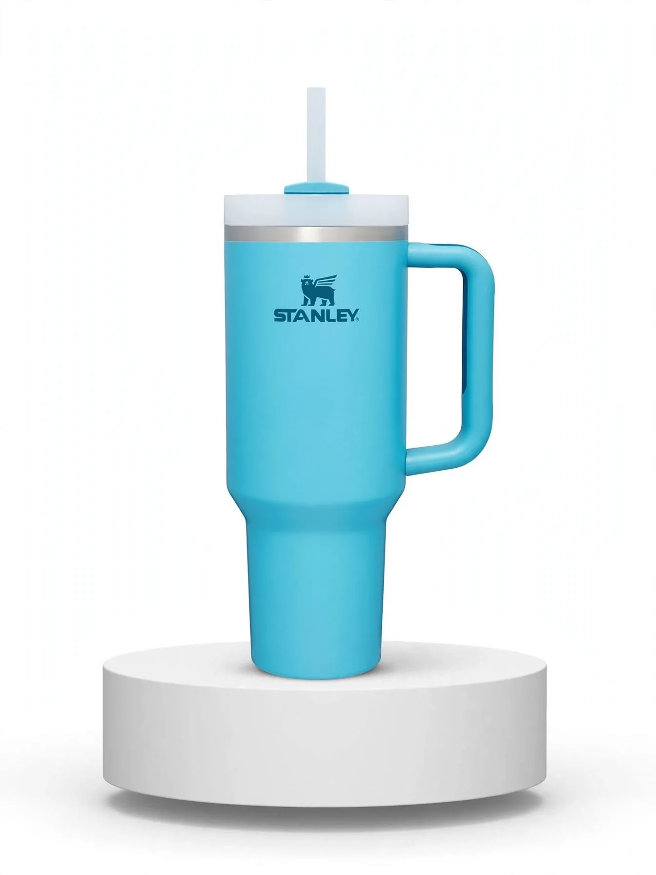 Premium 40oz Insulated Tumbler - Stanley-Inspired Replica - Pool Blue