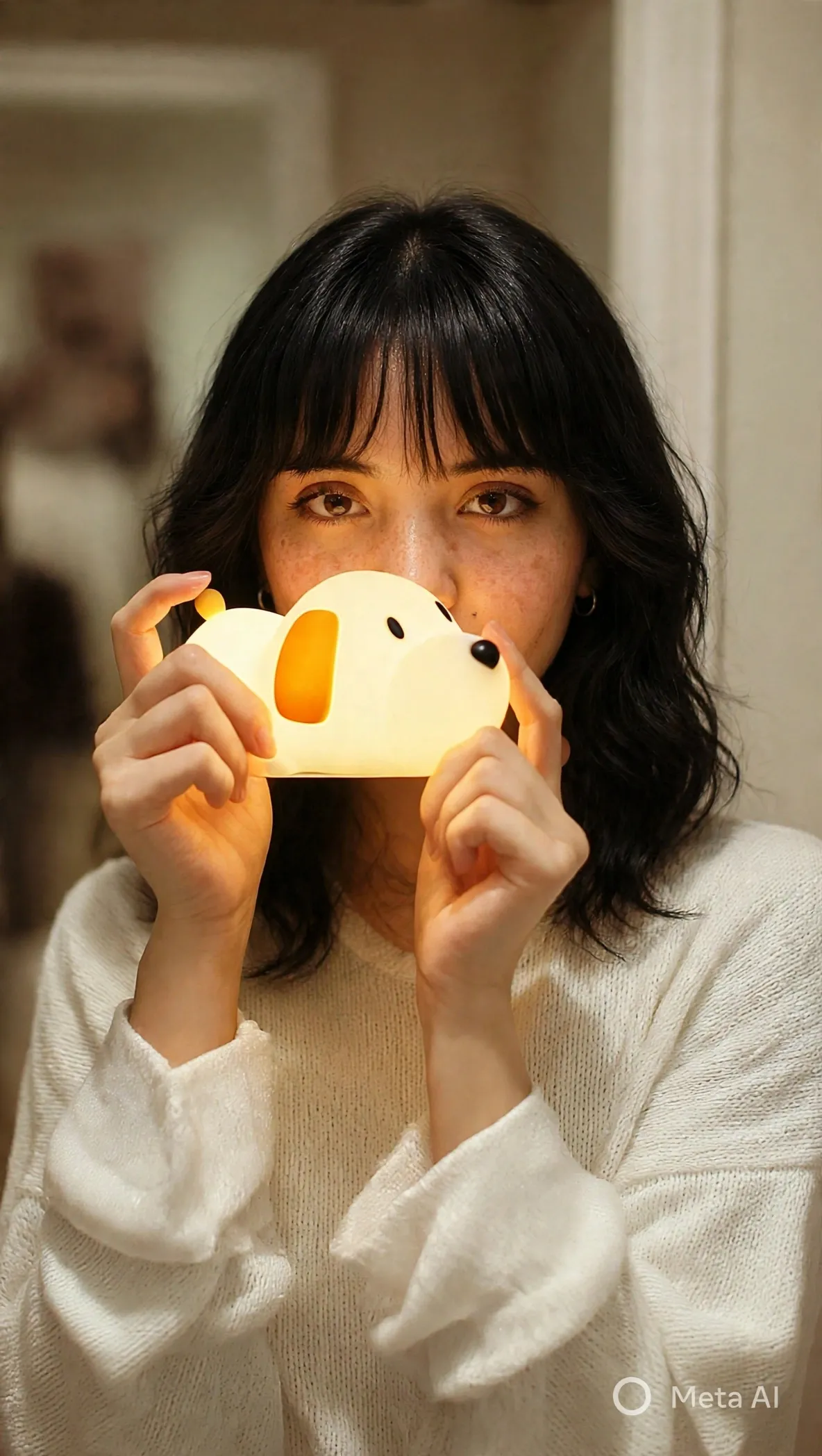 Cute Squishy Silicone Puppy LED Night Light
