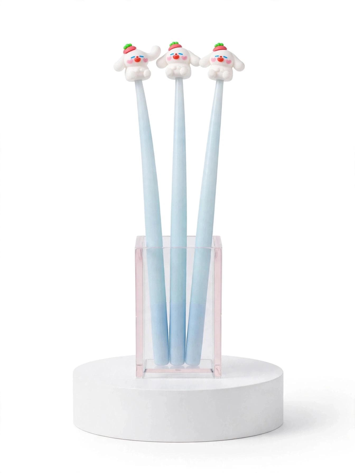 Kawaii Puppy Bendy Pen - Blue