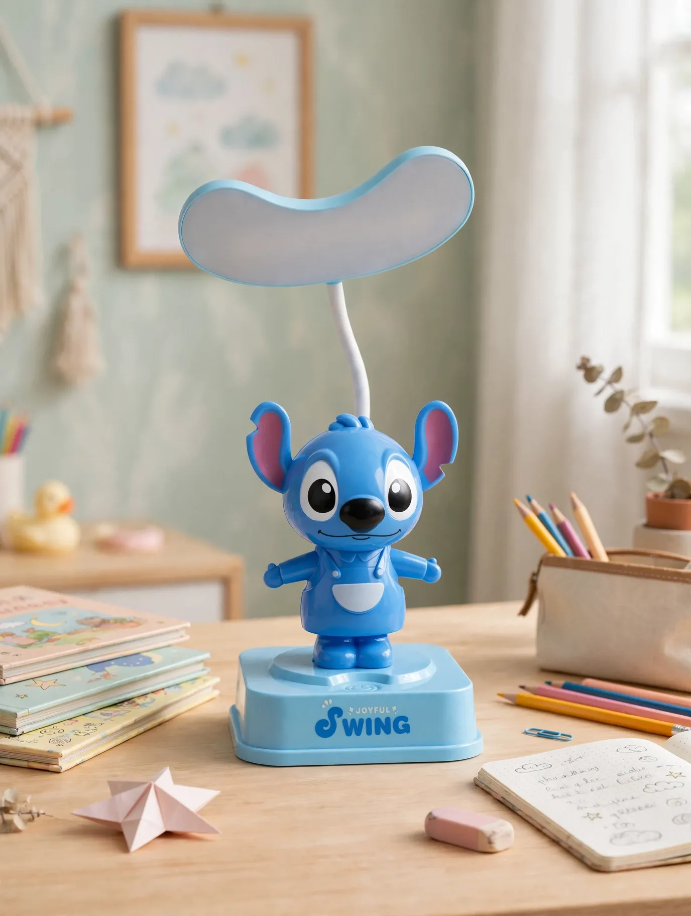 Blue Alien Rechargeable Desk Lamp