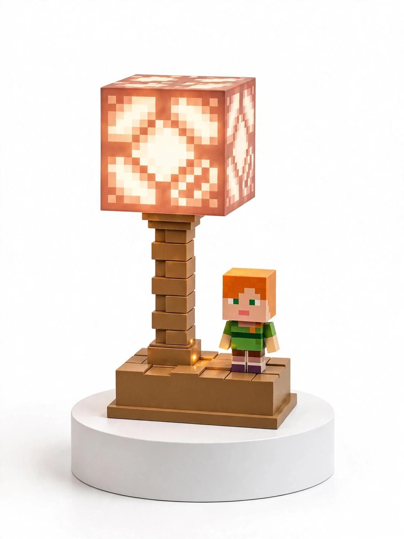 Pixel Gaming Redstone 2-in-1 LED Night Light Lamp