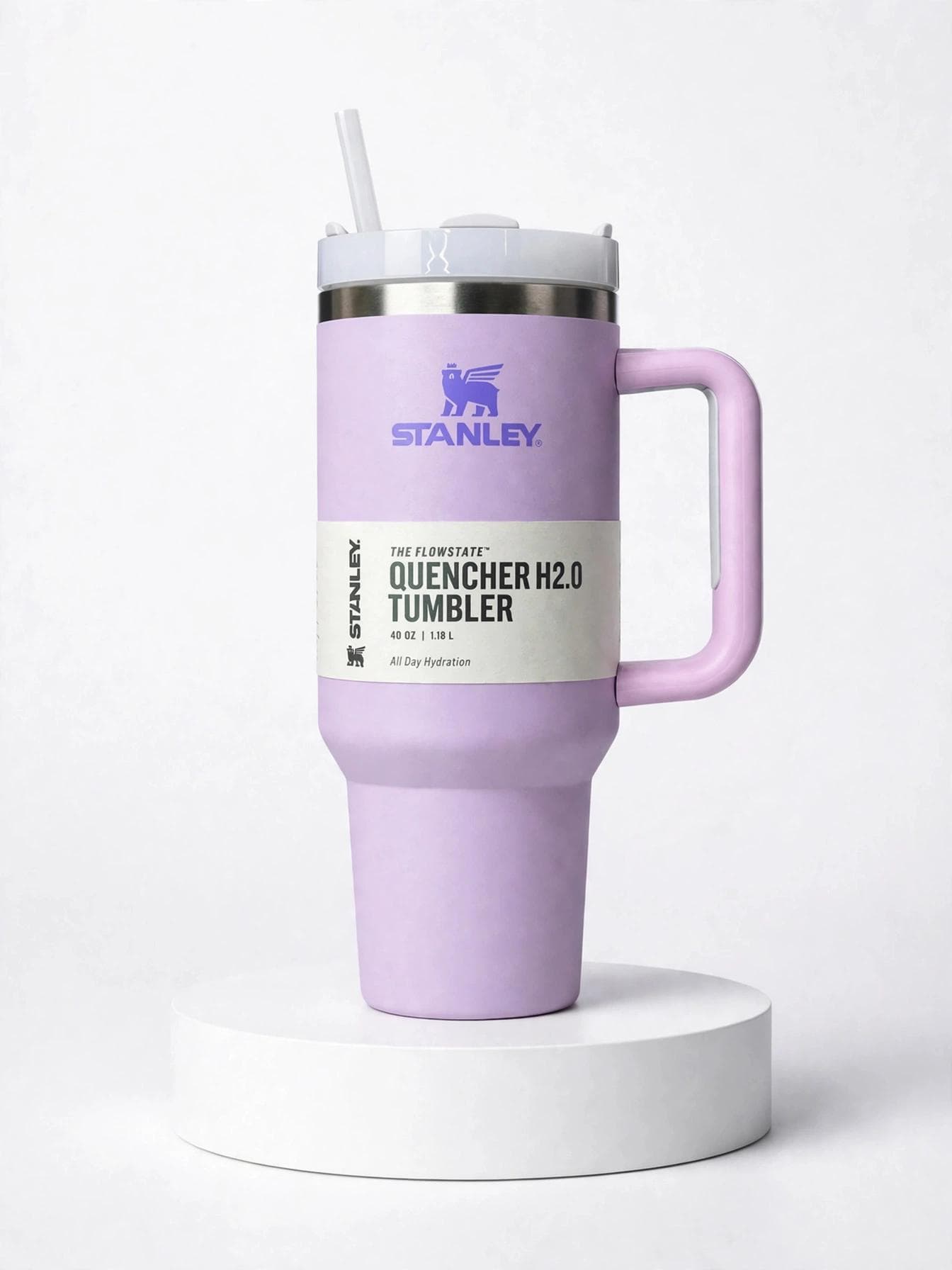 Premium 40oz Insulated Tumbler - Stanley-Inspired Replica - Lavender Purple